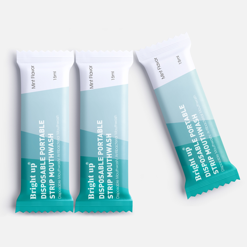 Mint Flavor Alcohol Free Mouth Wash Liquid With Sachet Bag 10ml Private Label