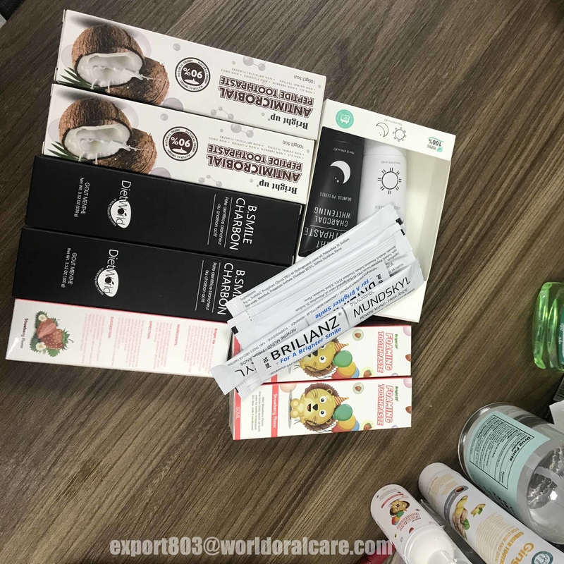 Best quality Adult whitening Refeshens fluoride free original toothpaste Private brand