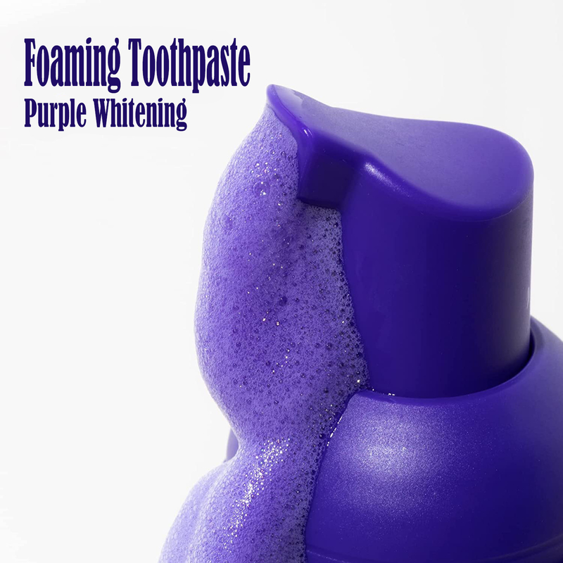 ODM Oral Care Teeth Whitening Powder V34 Colour Corrector Purple White Foaming Toothpaste