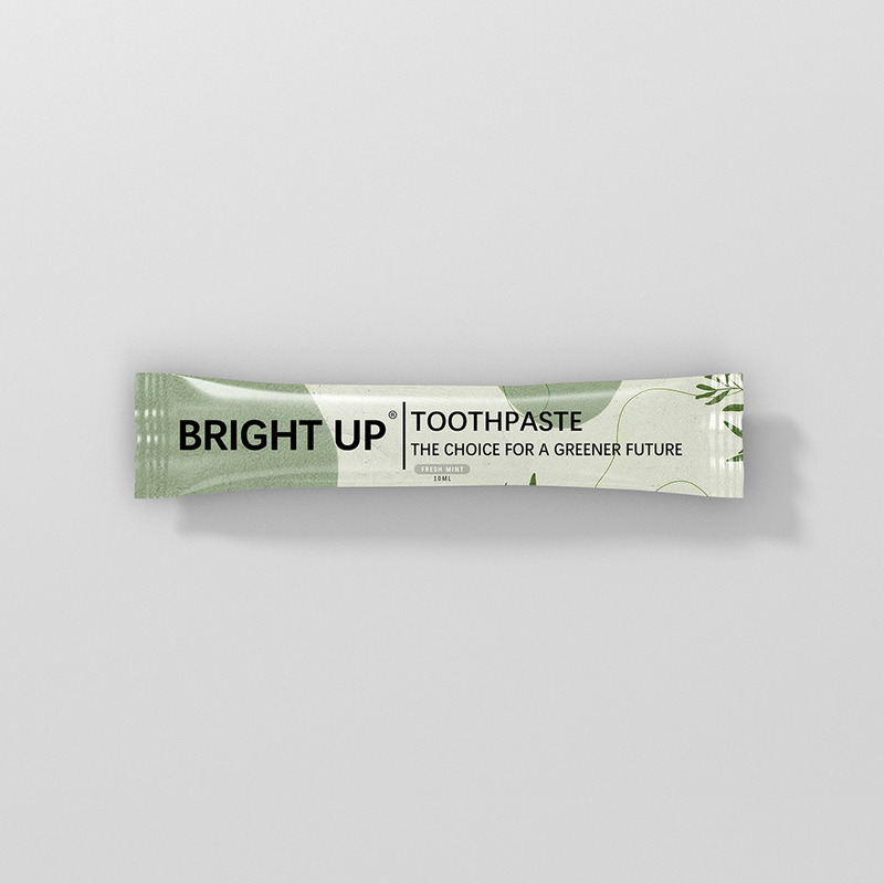 6g Small Size Mint Flavor Toothpaste Twice One Day Paper Bag Packing Degradable