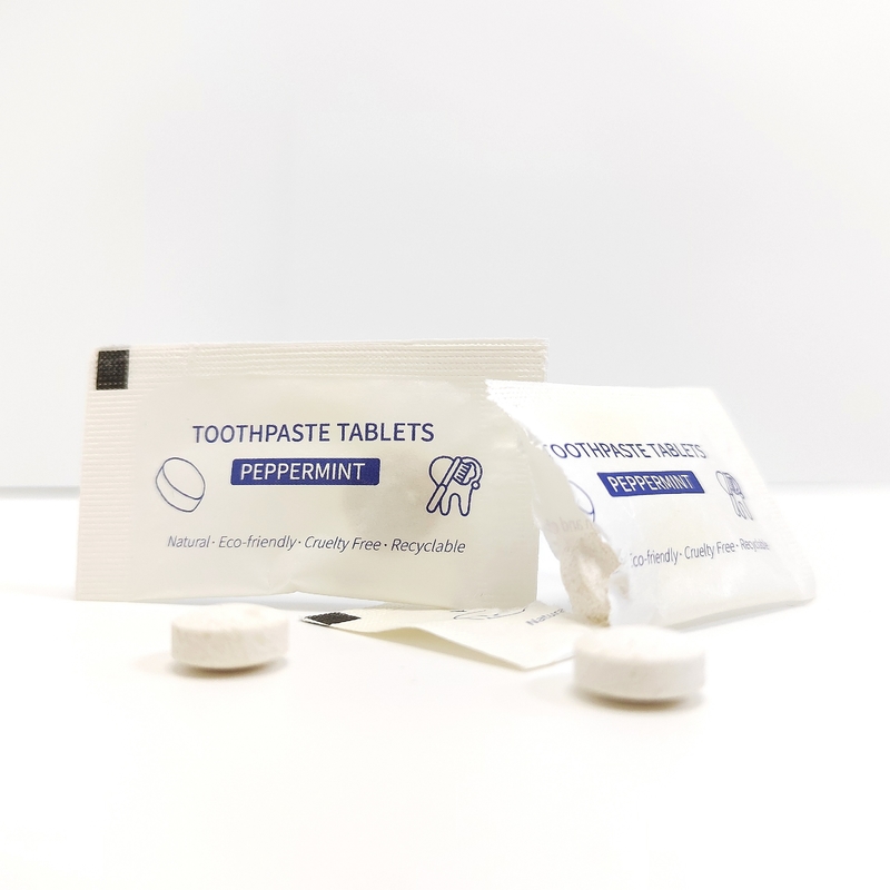 Hotel Travel Size Teeth Whitening Tablets Solid Toothpaste Organic Bad Breath Remover Mouth Wash Pill Mint