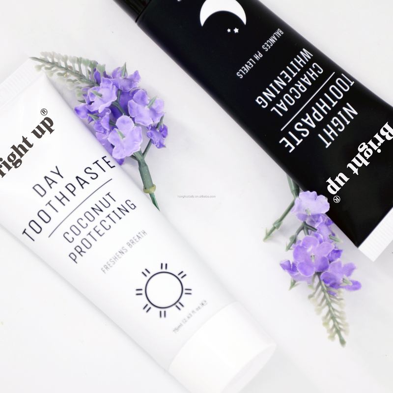 Fluoride Free Teeth Whitening Toothpaste Coconut White Paste Black Charcoal Day And Night
