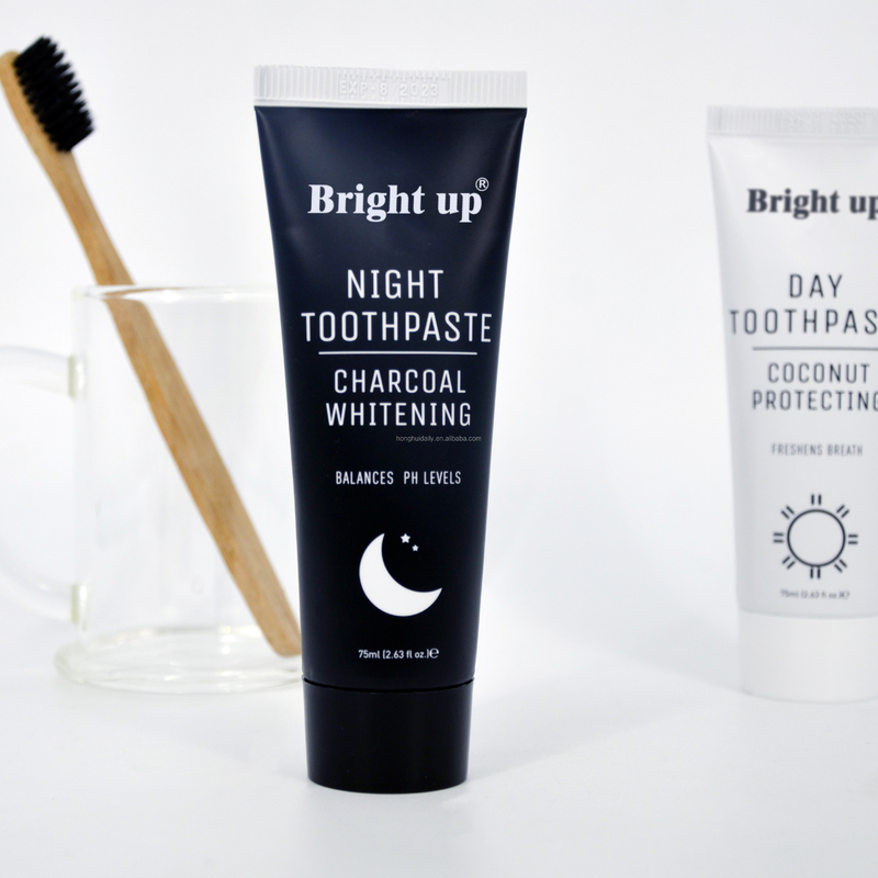 Fluoride Free Teeth Whitening Toothpaste Coconut White Paste Black Charcoal Day And Night