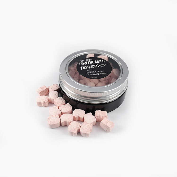 OEM Portable 50g Teeth Whitening Tablets With Fluoride Oral Cleaning Toothpaste