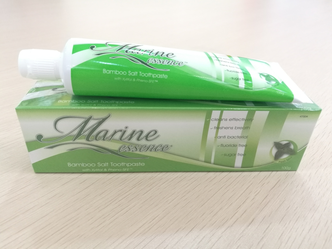OEM Oral Hygiene Bamboo Salt Toothpaste Sodium Fluoride 3 Year Shelf Life