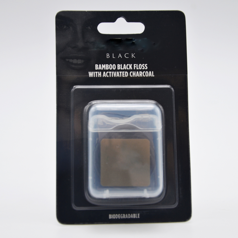 Portable Private Label Bamboo Charcoal Dental Floss Nylon Material 50 Meter Mint Flavor