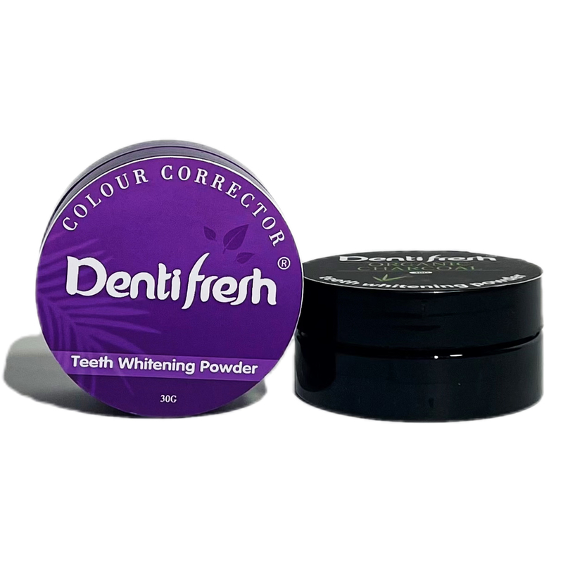 Instant Colour Correcting DentiFresh Purple Tooth Toner Teeth Whitening Powder, 30G, Fresh Mint