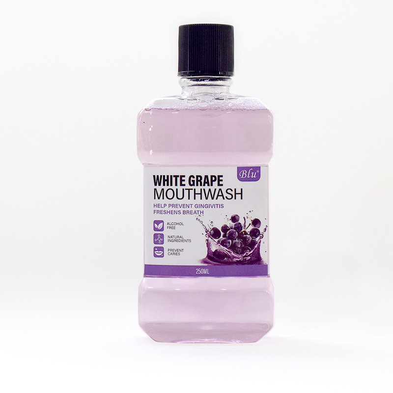 Non-Alcoholic Organic Antibacterial Oral Health Care Fruit Flavor 250ml Mouthwash For Gum Health
