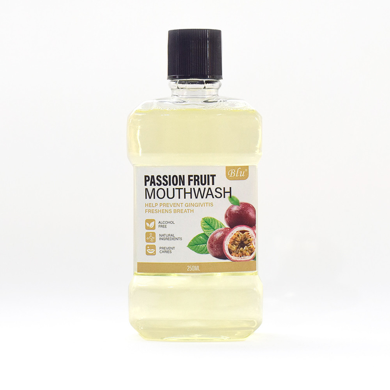 Non-Alcoholic Organic Antibacterial Oral Health Care Fruit Flavor 250ml Mouthwash For Gum Health