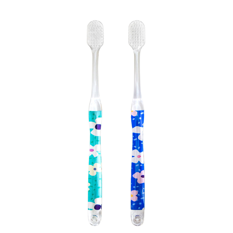 Factory Direct Sale Low Price High Quality Crystal Transparent Colorful Adult Toothbrush Custom Soft Toothbrush