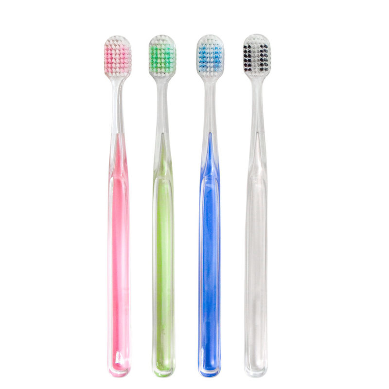 Wholesale Luxury Crystal Teeth Whitening Toothbrush Bristles High-density Deep Cleaning Crystal Clear Brush Handle Tooth