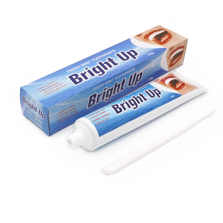 Bright Up Factory Manufacture 150g Mint Flavor Fresh Breath Tooth Teeth Whitening Toothpaste