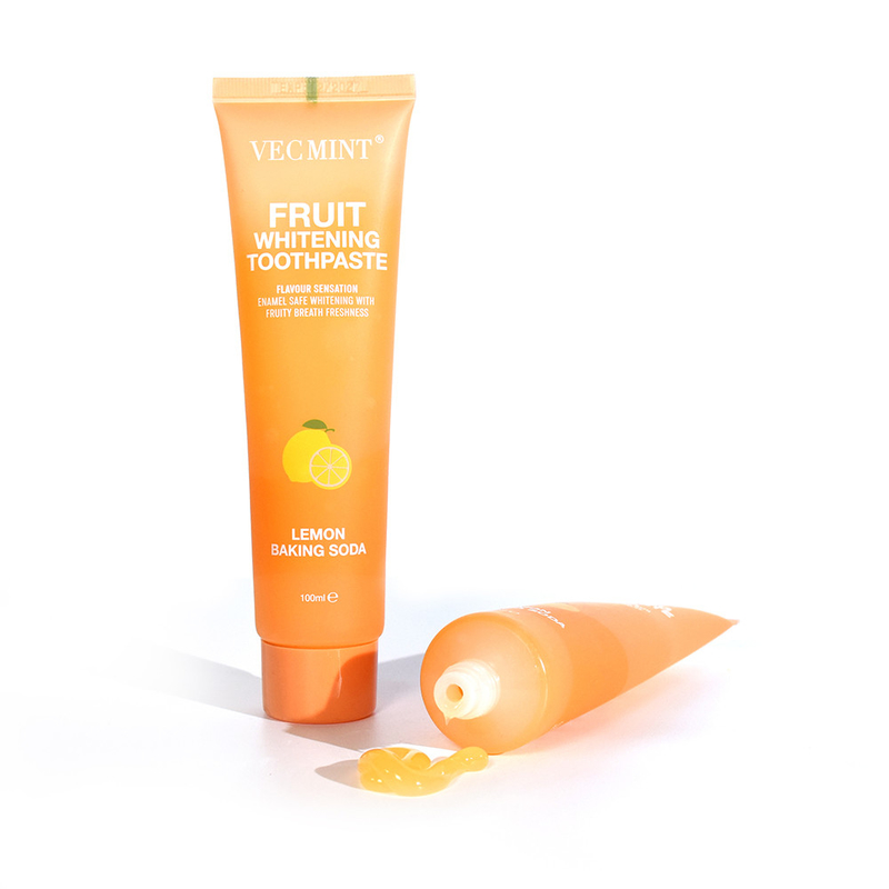 VECMINT fruit whitening toothpaste 100g  strawberry watermelon  grape lemon For Healthy Teeth hot sale  factory Direct delivery