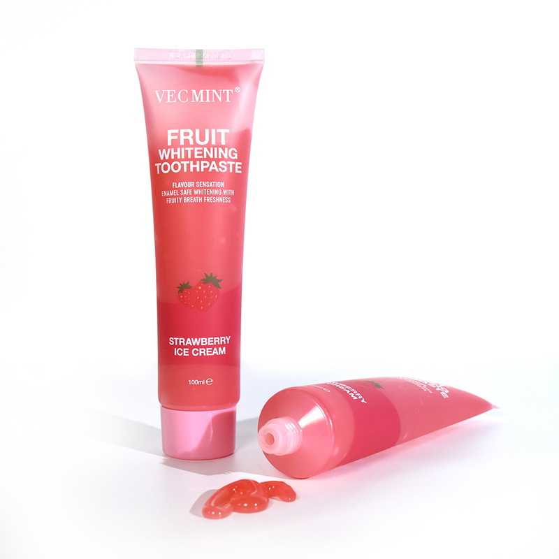 VECMINT fruit whitening toothpaste 100g  strawberry watermelon  grape lemon For Healthy Teeth hot sale  factory Direct delivery