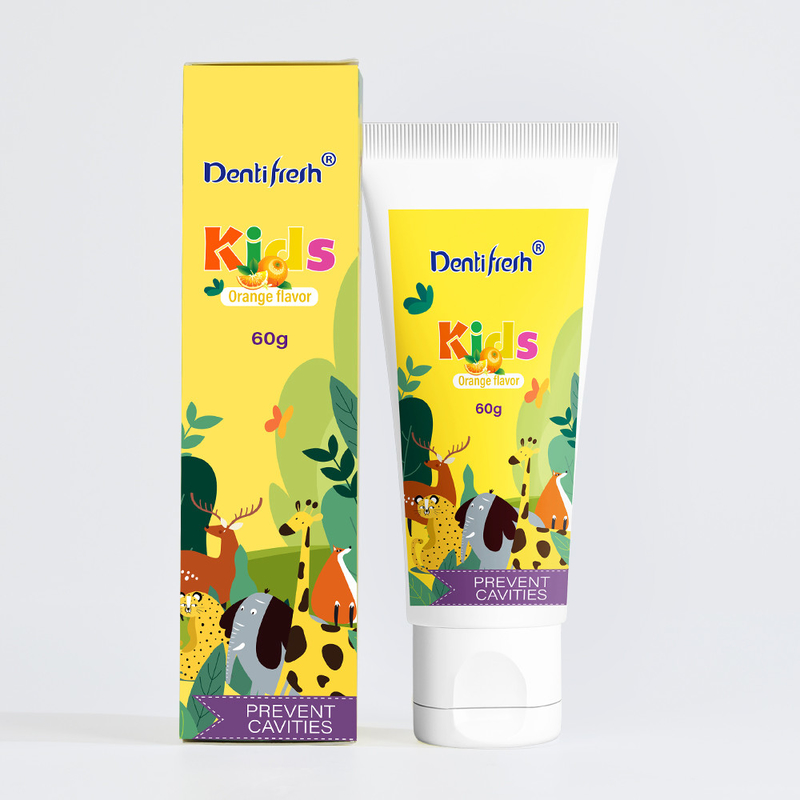 DENTIFRESH 60g Orange Flavor ToothPaste in Orange Paste Flavor ToothPaste for Children Mini Capacity ToothPaste