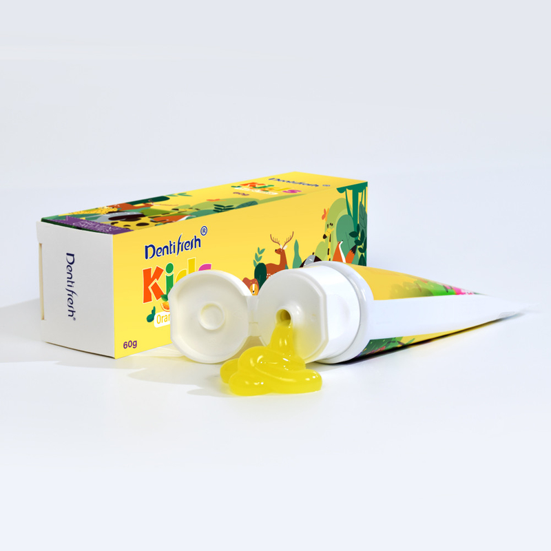 DENTIFRESH 60g Orange Flavor ToothPaste in Orange Paste Flavor ToothPaste for Children Mini Capacity ToothPaste