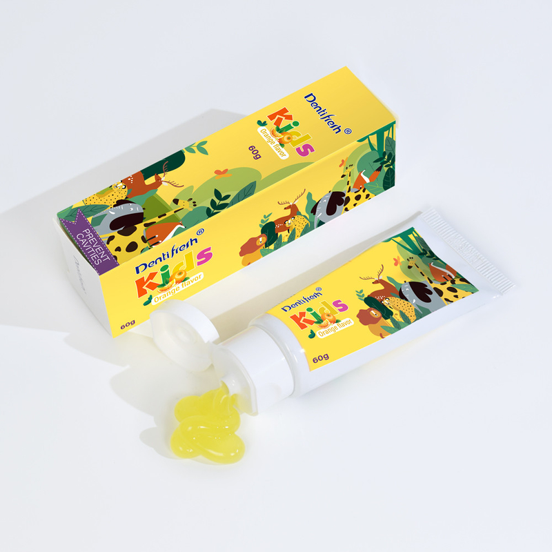 DENTIFRESH 60g Orange Flavor ToothPaste in Orange Paste Flavor ToothPaste for Children Mini Capacity ToothPaste