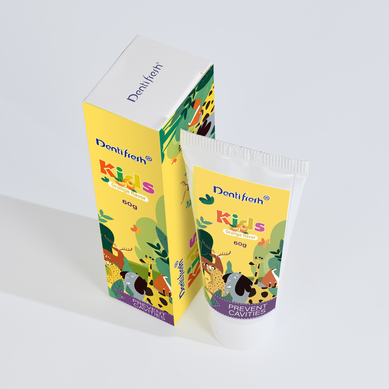 DENTIFRESH 60g Orange Flavor ToothPaste in Orange Paste Flavor ToothPaste for Children Mini Capacity ToothPaste