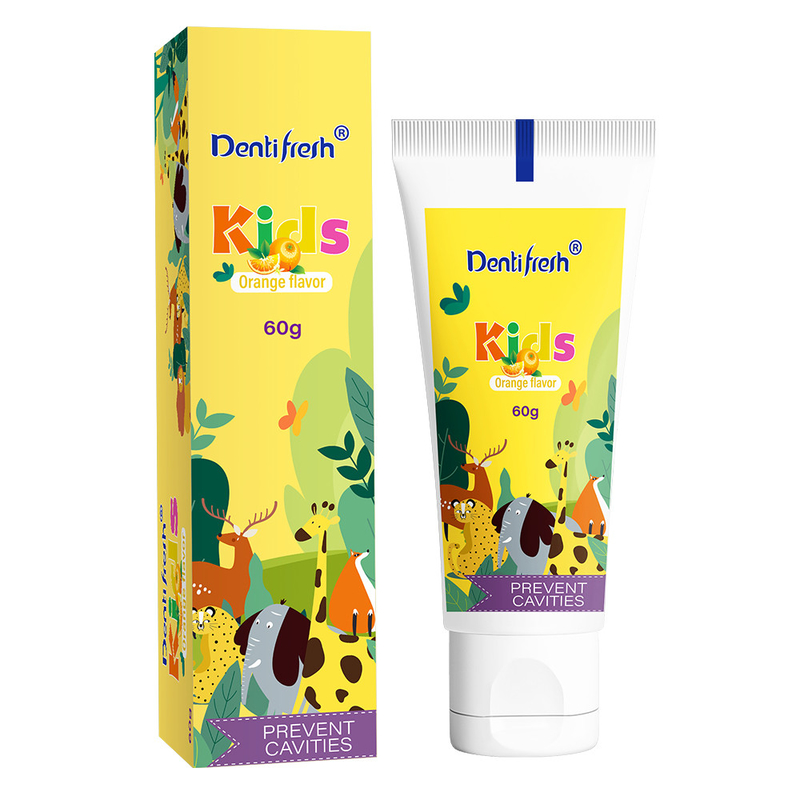 DENTIFRESH 60g Orange Flavor ToothPaste in Orange Paste Flavor ToothPaste for Children Mini Capacity ToothPaste