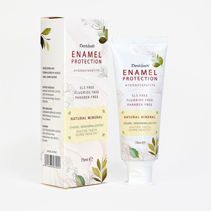Dentifresh 75ml Toothpaste - Hydroxyapatite SLS - Free Fluoride  Free with Natural Mineral for Enamel Remineralization