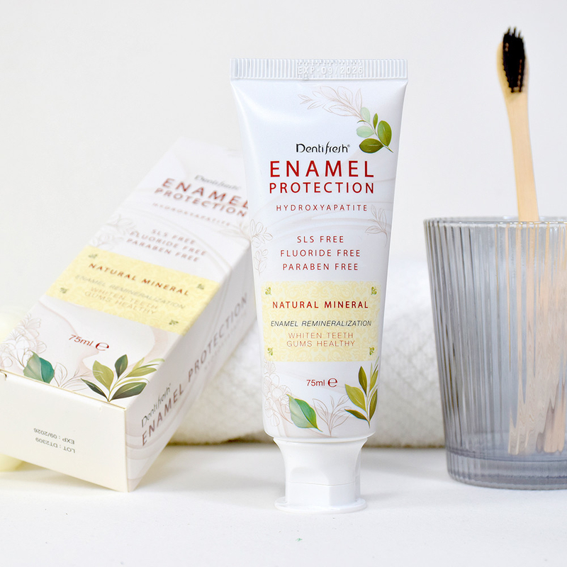 Dentifresh 75ml Toothpaste - Hydroxyapatite SLS - Free Fluoride  Free with Natural Mineral for Enamel Remineralization