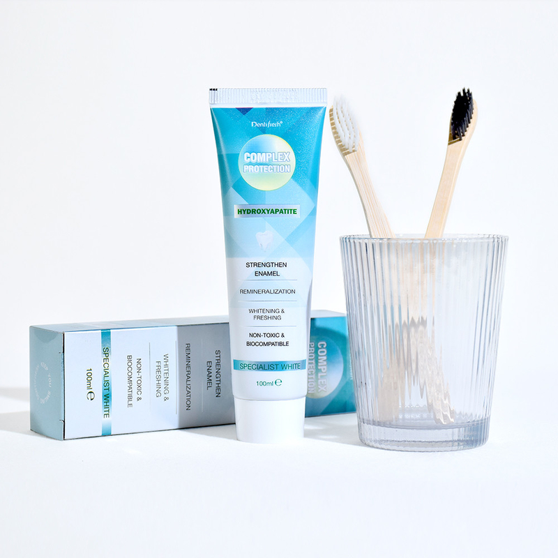 DENTIFRESH 100g Hydroxyapatite Toothpaste Mint Flavor Toothpaste for Adults Custom Logo Toothpaste