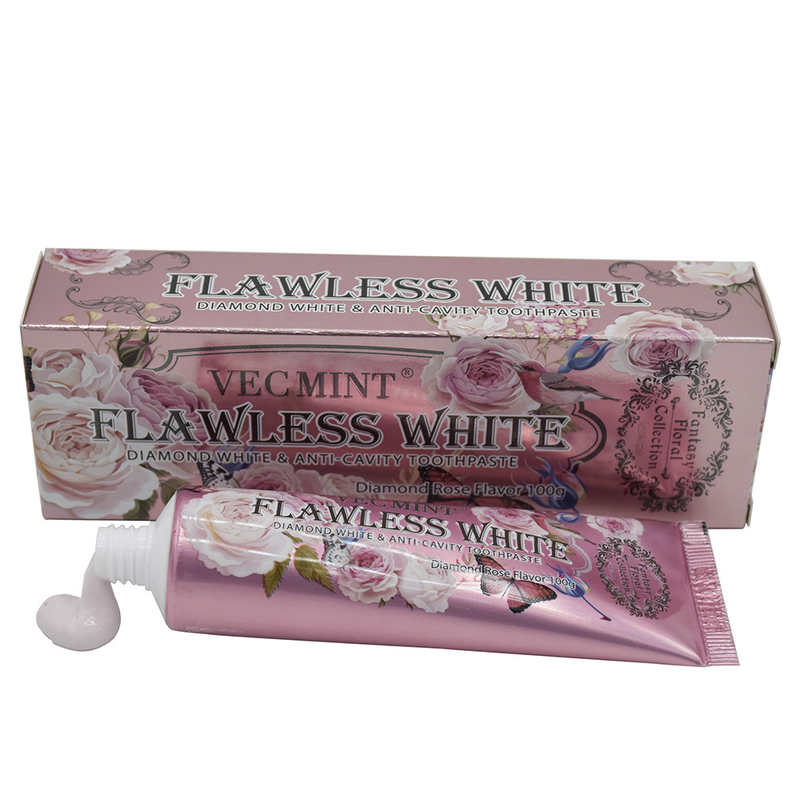 VECMINT rose toothpaste 100g Toothpaste For Healthy Teeth fancy floral collection hot sale factory Direct delivery