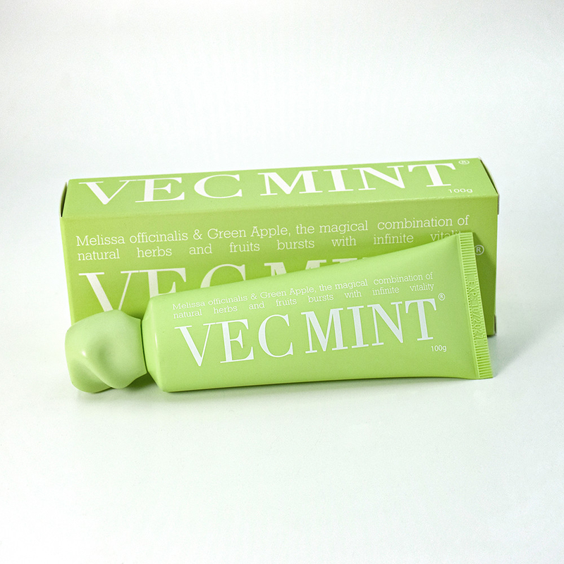 VECMINT 100g Toothpaste: Unleash Oral Vitality with Magical Natural Herbs & Fruits (Melissa officinalis & Green Apple)