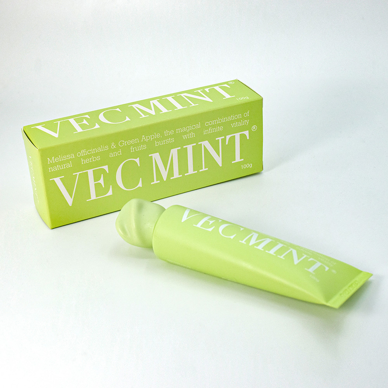 VECMINT 100g Toothpaste: Unleash Oral Vitality with Magical Natural Herbs & Fruits (Melissa officinalis & Green Apple)