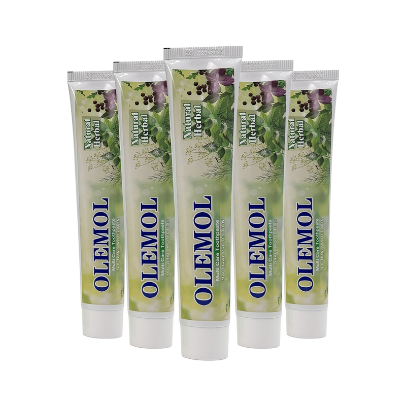 OLEMOL Multi White Toothpaste 90g - Max Whitening & Stain Removal Formula for Effective Teeth Brightening & Daily Oral Care