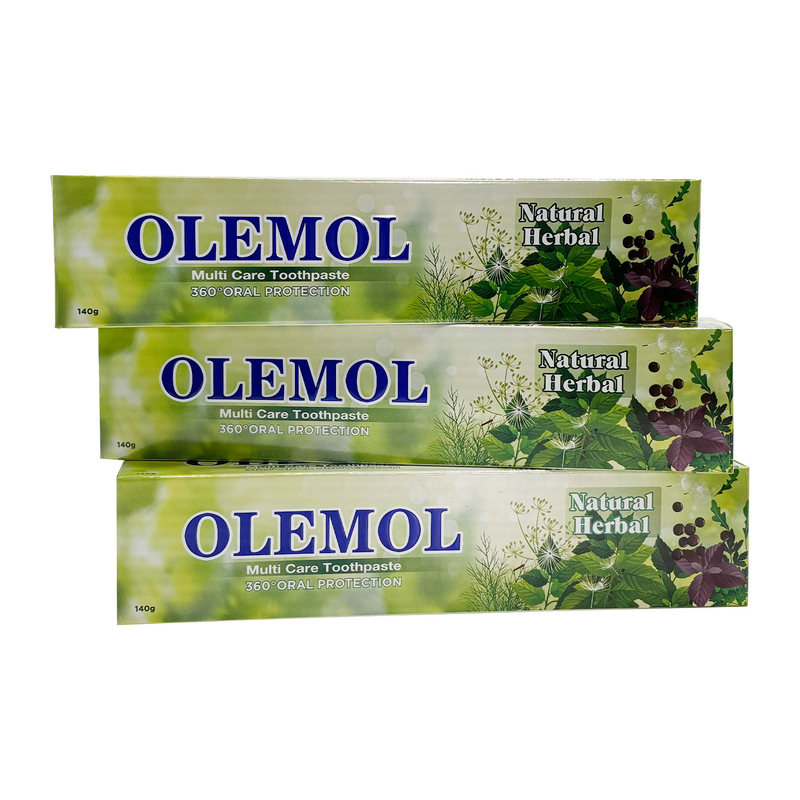 OLEMOL Multi White Toothpaste 90g - Max Whitening & Stain Removal Formula for Effective Teeth Brightening & Daily Oral Care
