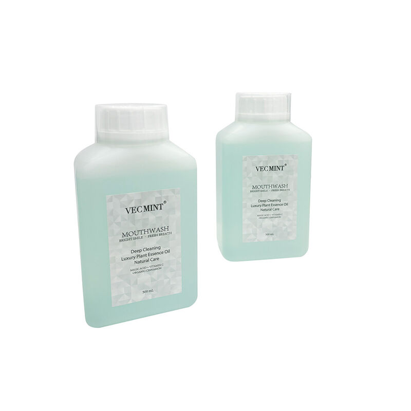 VECMINT Natural Mouthwash - Deep Cleaning Oral Care Rinse with Luxury Plant Essence Oil for Fresh Breath 500ml