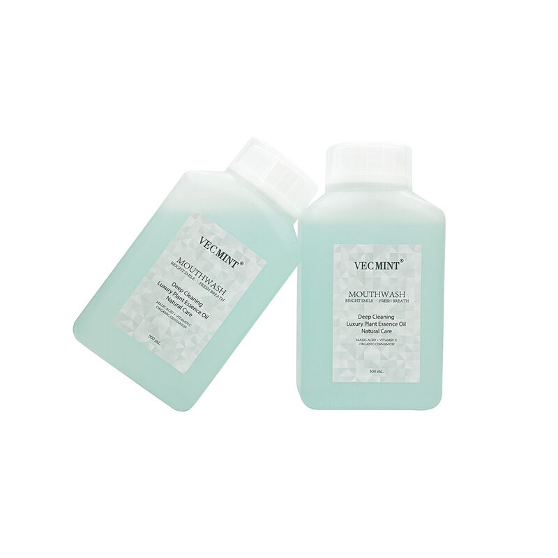 VECMINT Natural Mouthwash - Deep Cleaning Oral Care Rinse with Luxury Plant Essence Oil for Fresh Breath 500ml