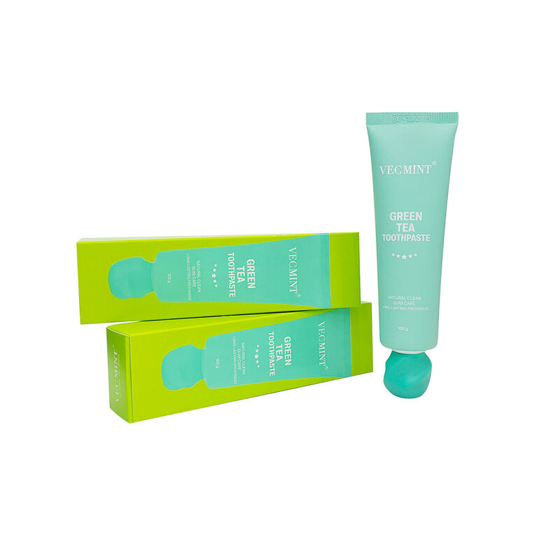 Long-Lasting All-Day Fresh Green Tea Toothpaste VECMINT - 100% Natural Ingredients, All-Natural Clean & Extended Freshness Oral Care (100g)
