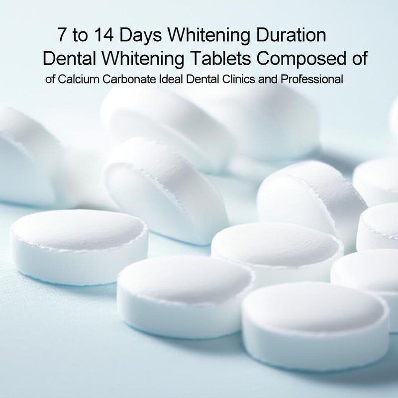 7 to 14 Days Whitening Duration Dental Whitening Tablets Composed of Calcium Carbonate Ideal for Dental Clinics and Professional