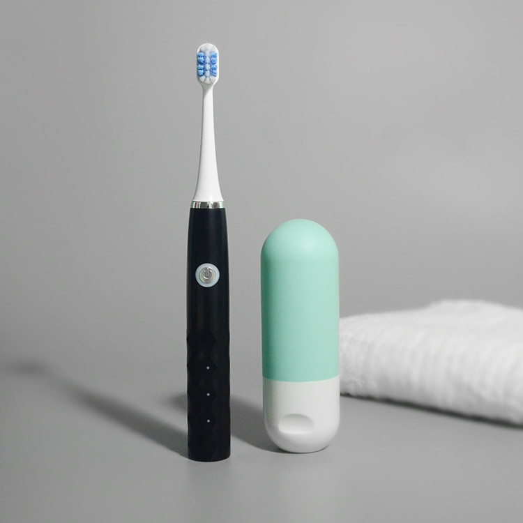 Wholease Long Lasts Rechargeable IPX7 Waterproof Smart Reminder Electric Toothbrush With 4 Brush Head