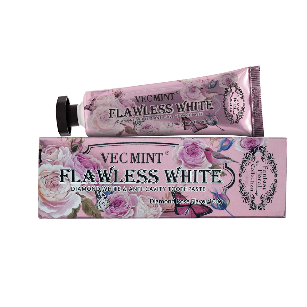Toothpaste Tablets Roses VECMINT rose toothpaste 100g Toothpaste For Healthy Teeth fancy floral ...
